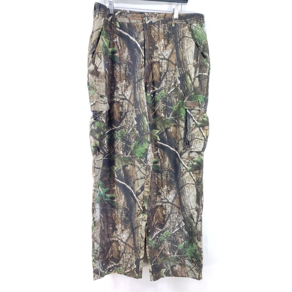 Field & Stream Mens Large Camouflage Nylon Cargo Hunting Pants With Elastic